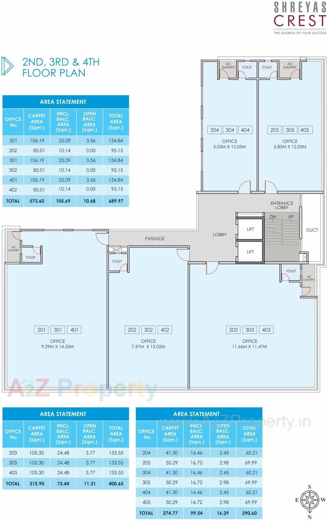 Layout of real estate project Shreyas Crest located at Baner, Pune, Maharashtra