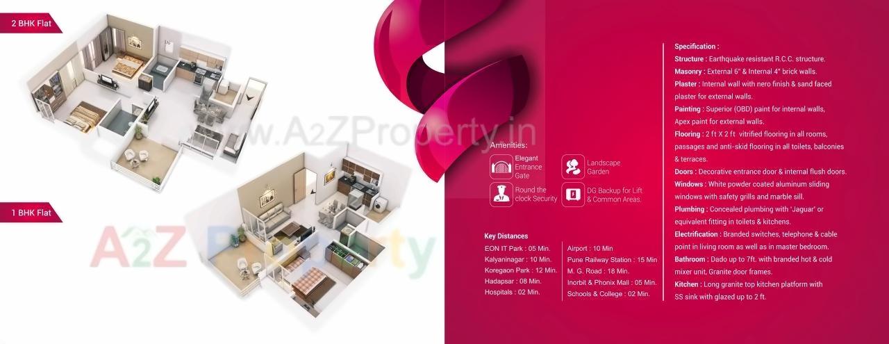  of real estate project Shubham Residency located at Wagholi, Pune, Maharashtra