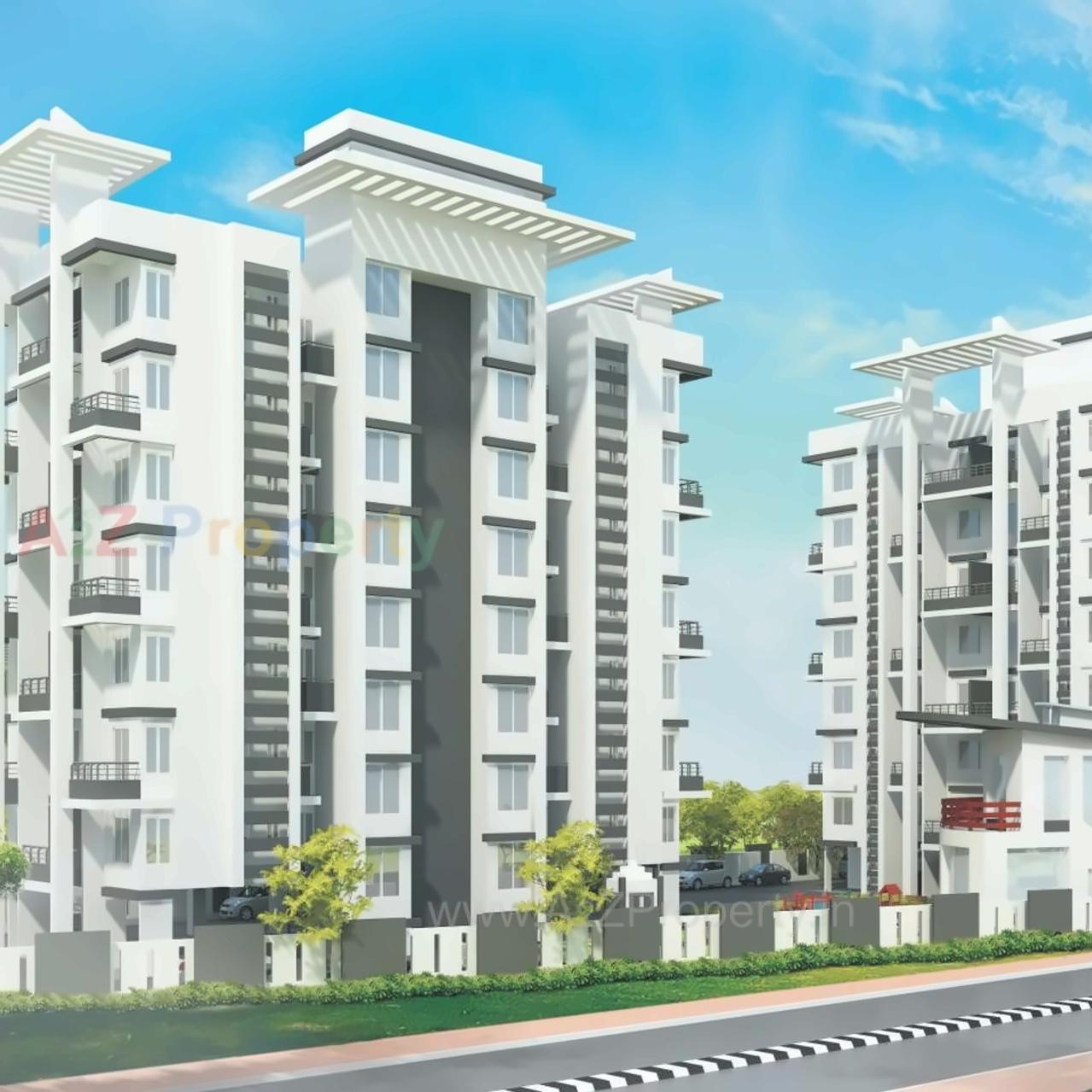 3D Elevation of real estate project Shubhankar Durvaa located at Dhanori, Pune, Maharashtra