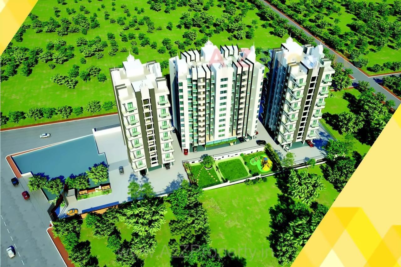 3D Elevation of real estate project Shubharambh located at Pimpri-chinchawad-m-corp, Pune, Maharashtra