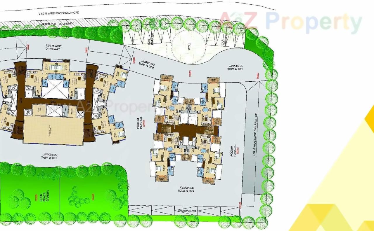 Layout of real estate project Shubharambh located at Pimpri-chinchawad-m-corp, Pune, Maharashtra