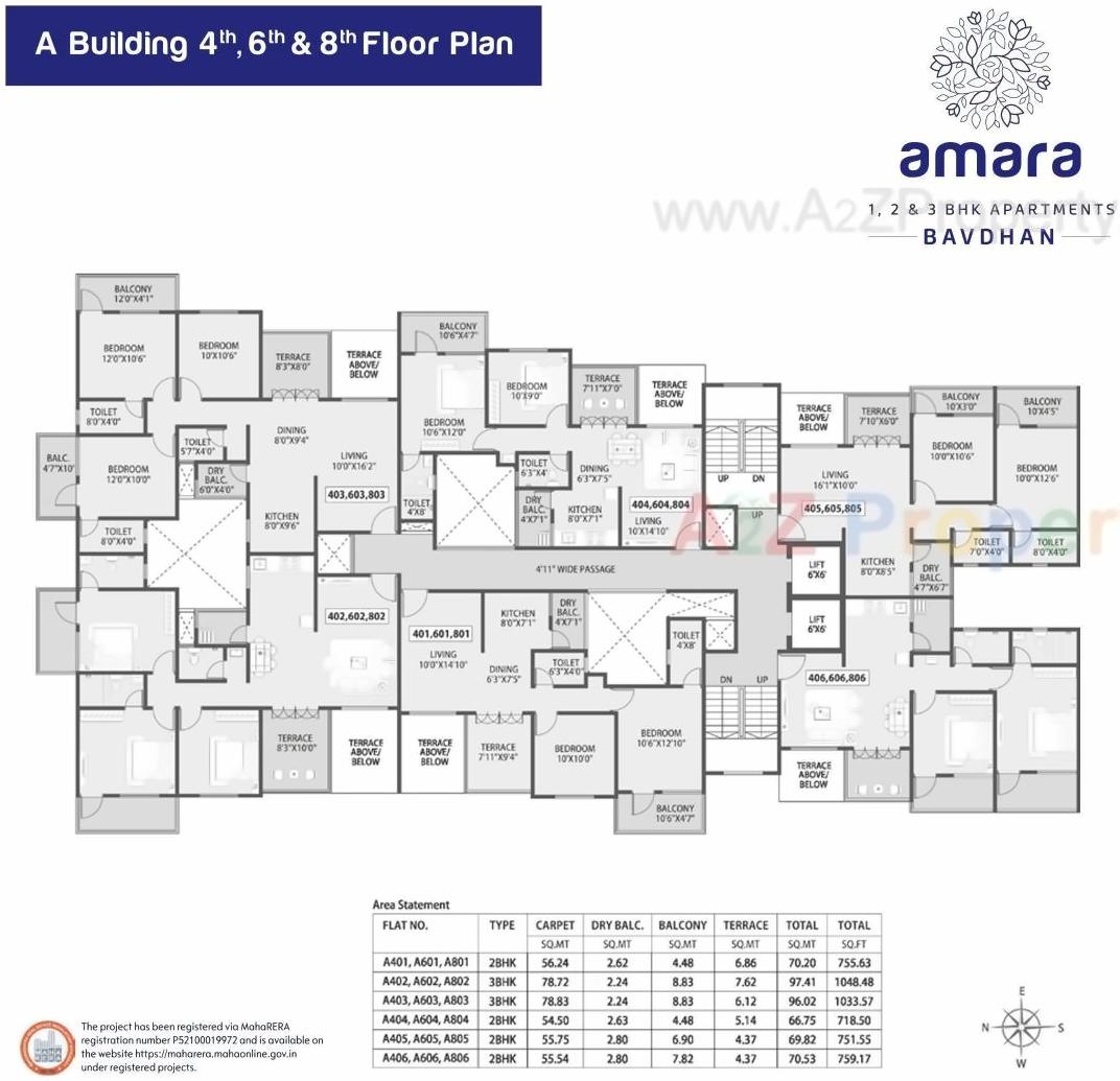 Layout of real estate project Siddh Amara located at Pune-m-corp, Pune, Maharashtra