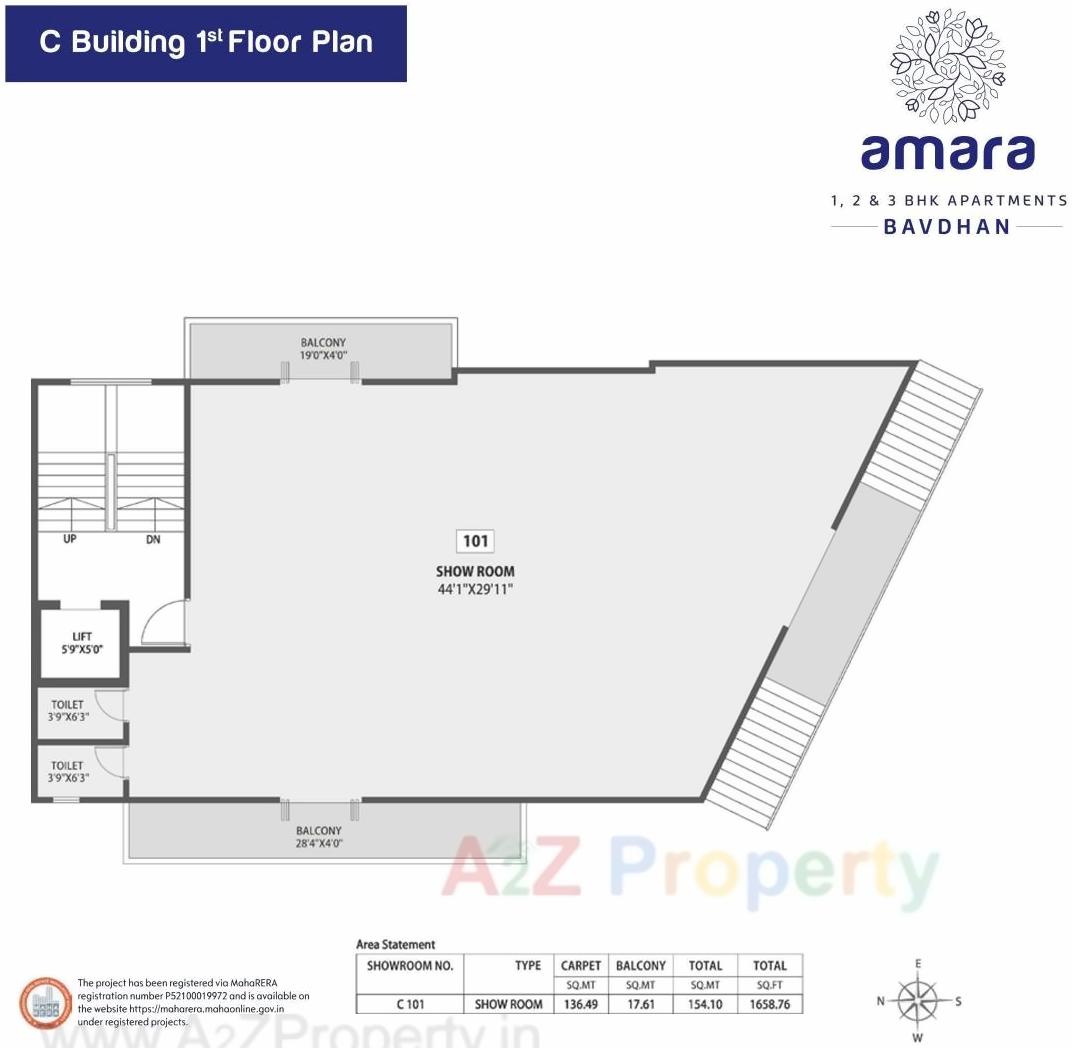 Layout of real estate project Siddh Amara located at Pune-m-corp, Pune, Maharashtra