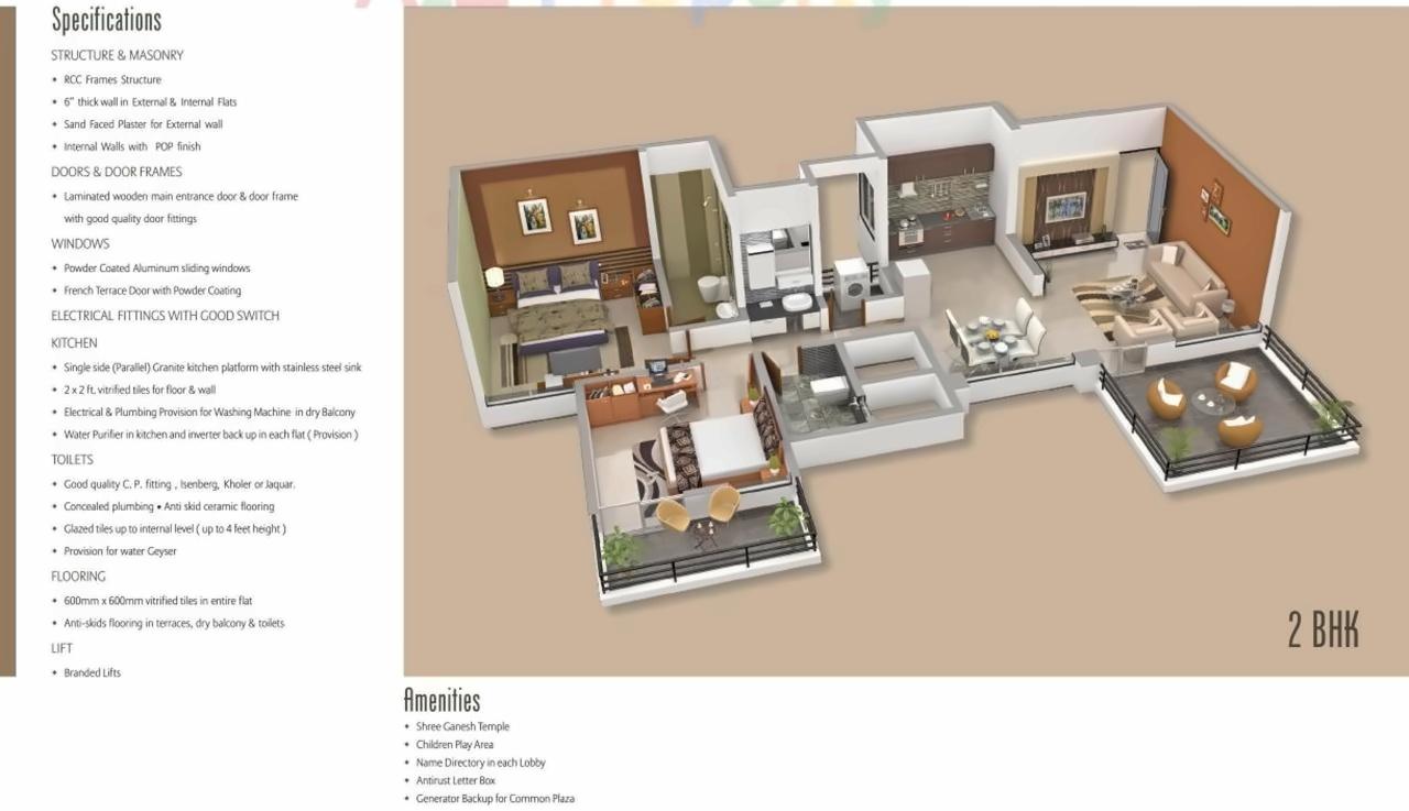 Layout of real estate project Siddhant Heights located at Baner, Pune, Maharashtra