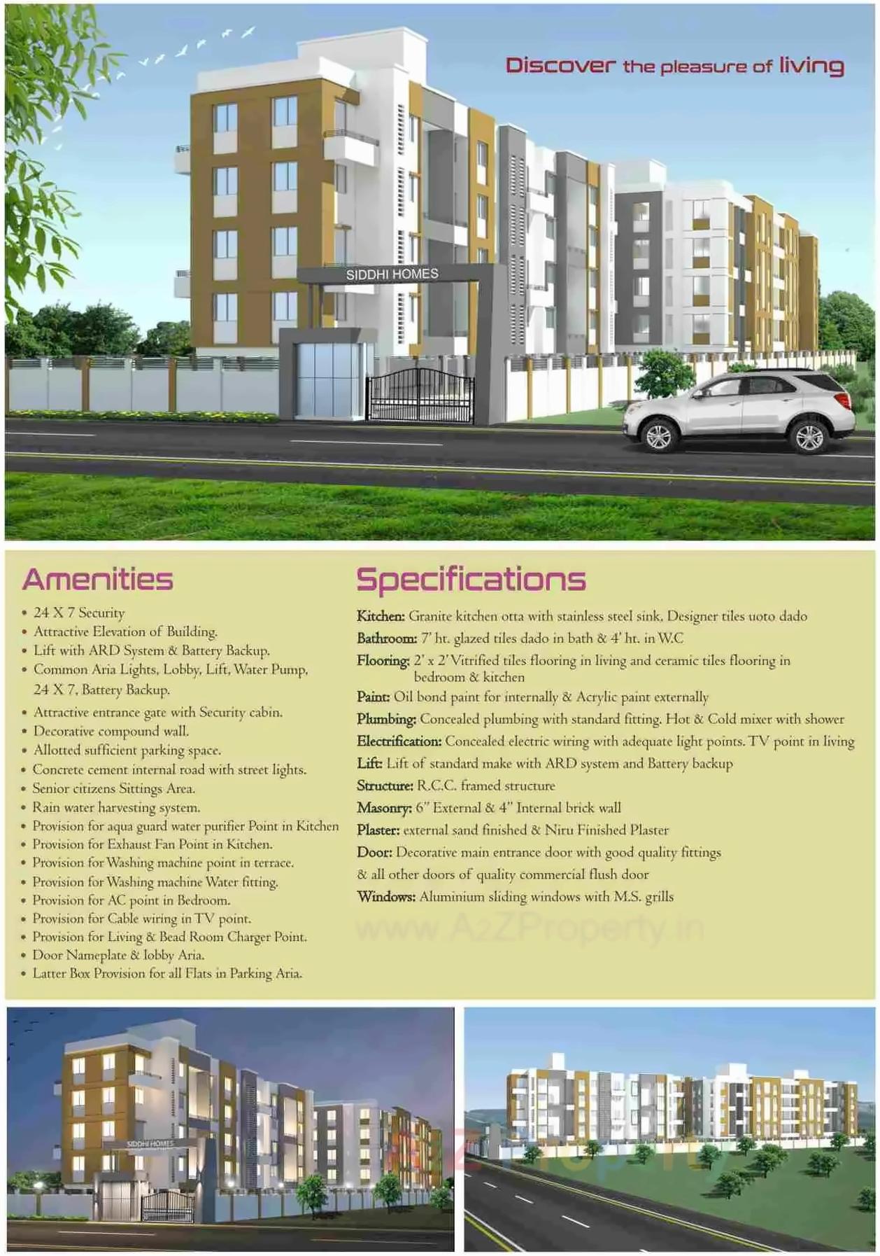 3D Elevation of real estate project Siddhi Homes located at Chakan-ct, Pune, Maharashtra