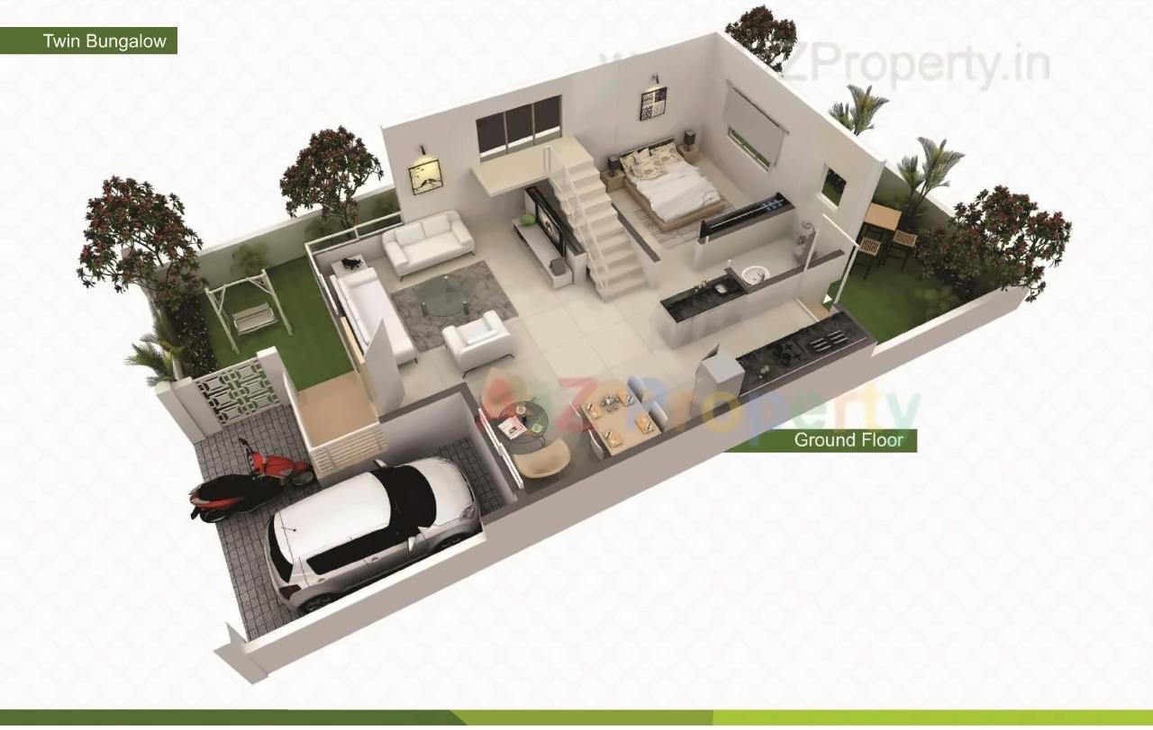 3D Elevation of real estate project Sierra located at Undri, Pune, Maharashtra