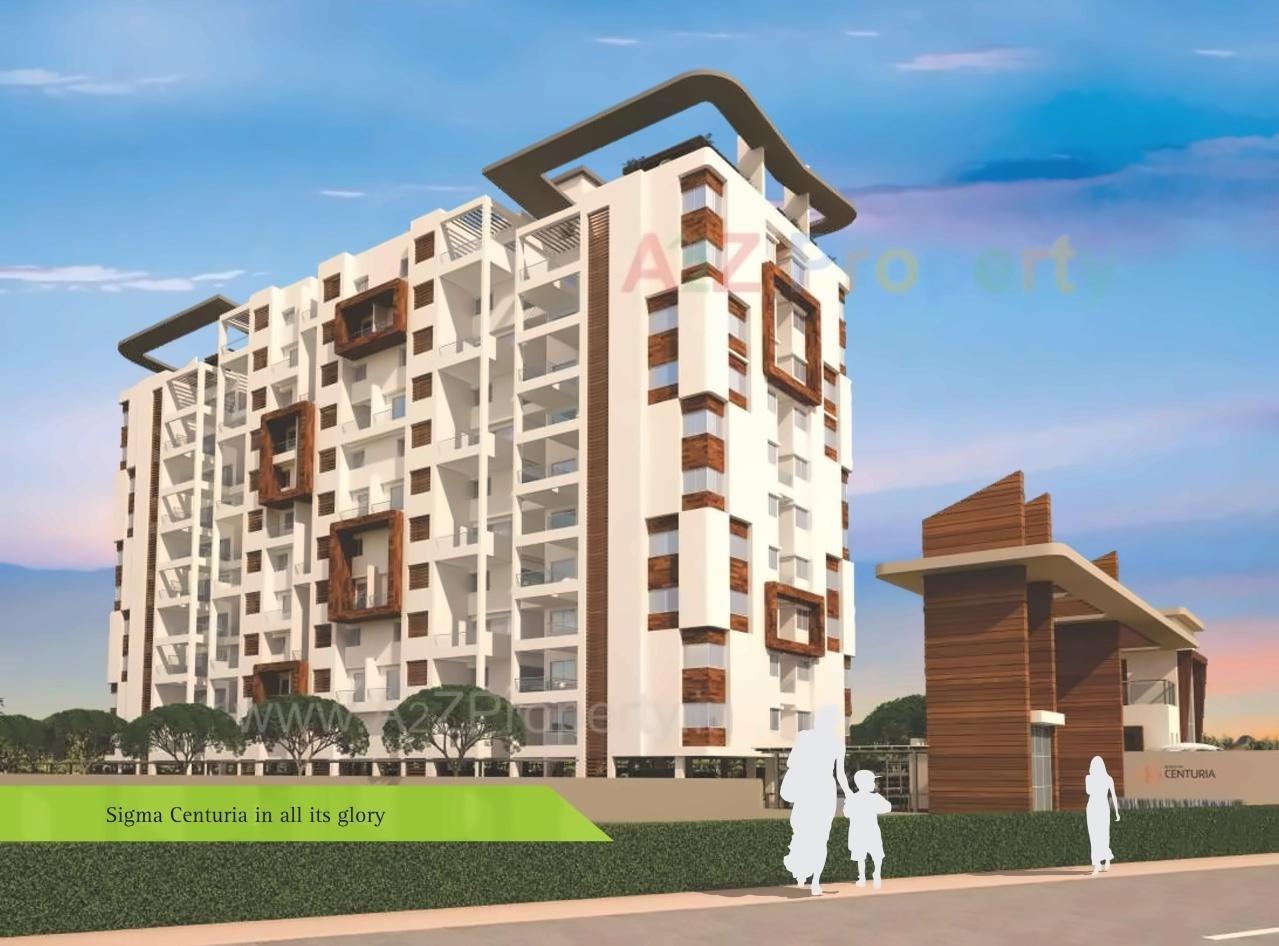 3D Elevation of real estate project Sigma Centuria located at Fursungi, Pune, Maharashtra