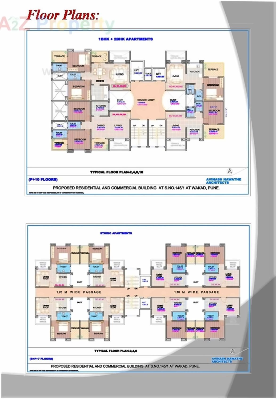 Layout of real estate project Signature Heights located at Wakad, Pune, Maharashtra