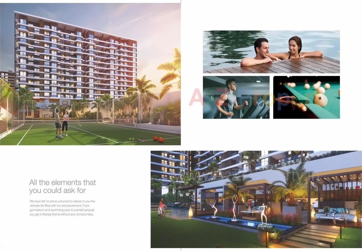 3D Elevation of real estate project Signature Park G located at Thergaon, Pune, Maharashtra