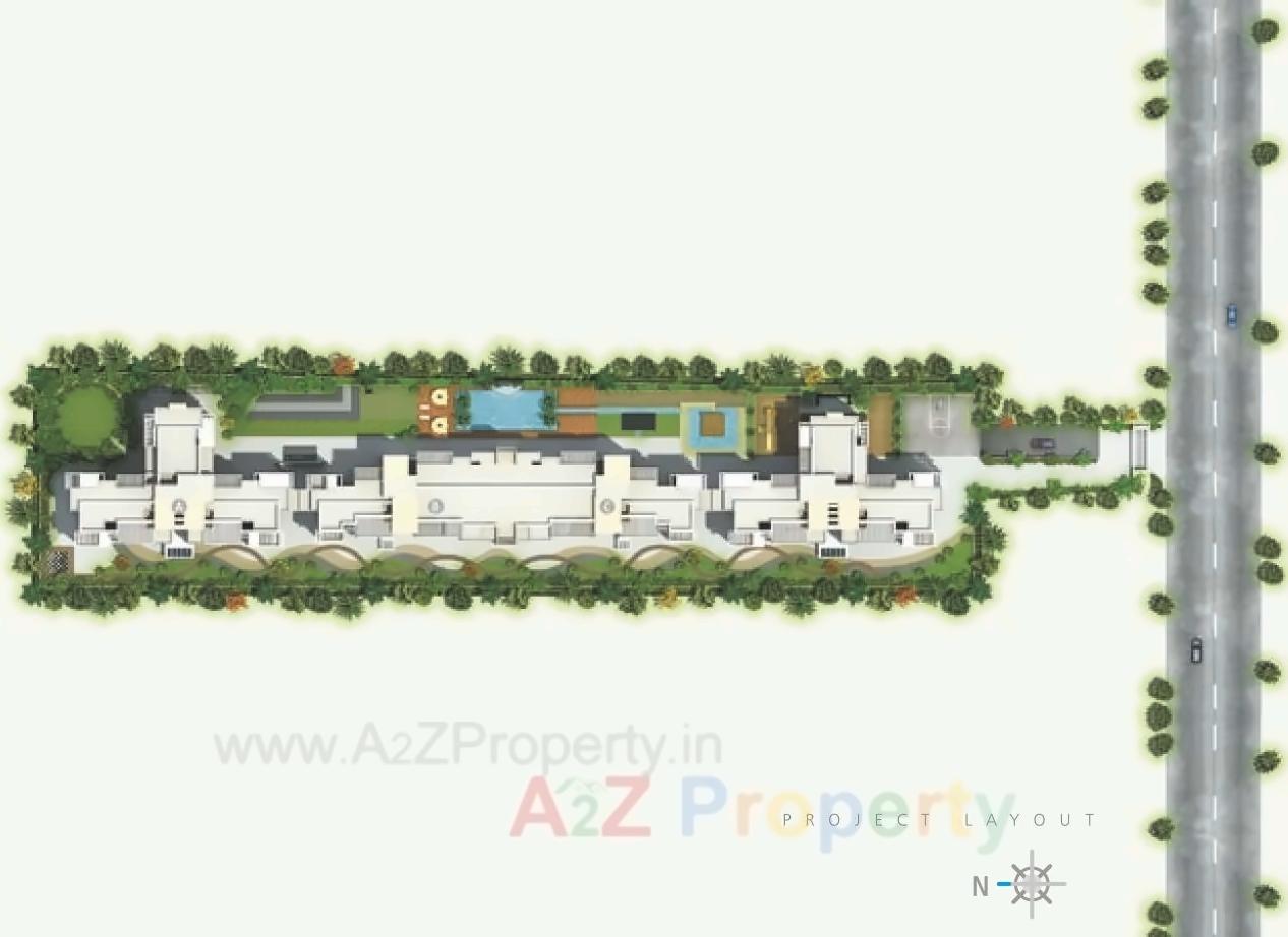 Layout of real estate project Silicon Bay located at Vadgaonsheri, Pune, Maharashtra