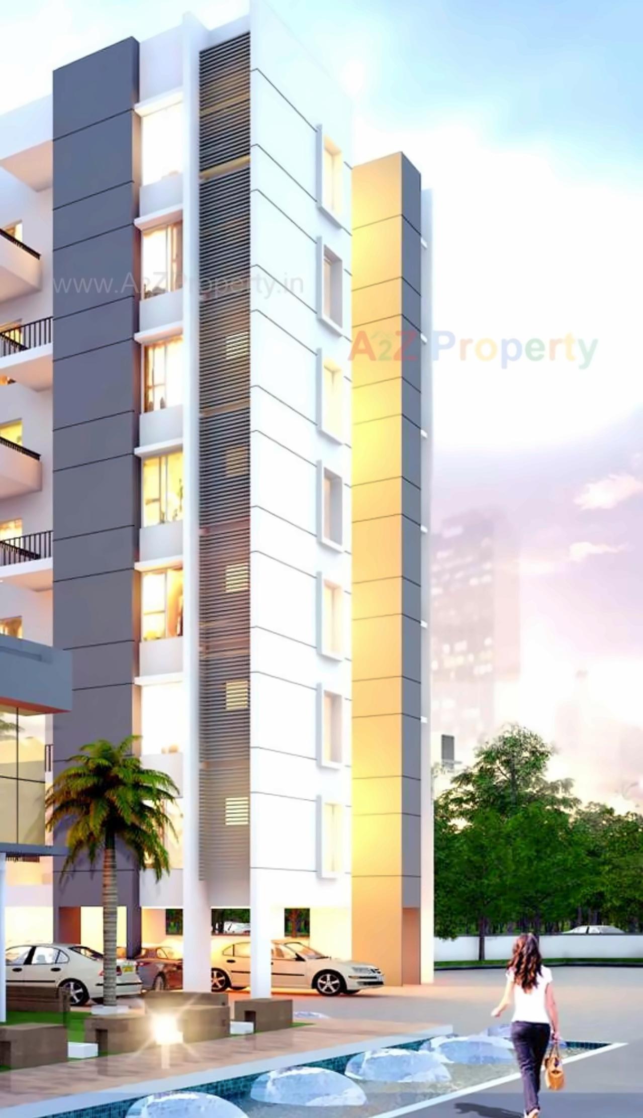 3D Elevation of real estate project Silver Arch located at Talegaon-dabhade-m-cl, Pune, Maharashtra