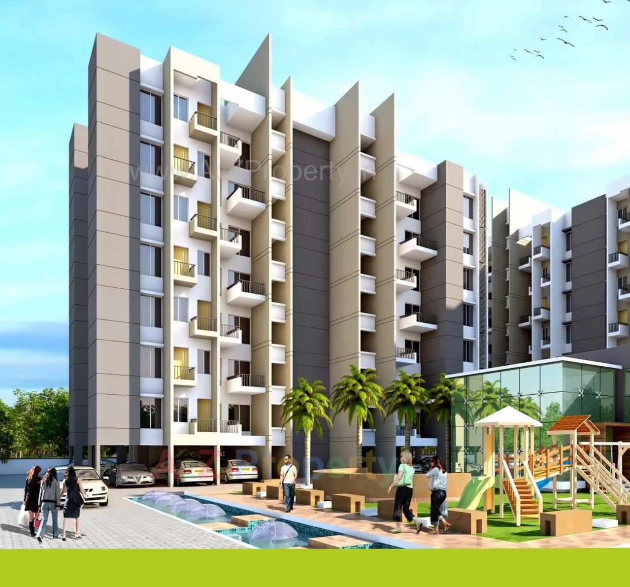 3D Elevation of real estate project Silver Arch located at Talegaon-dabhade-m-cl, Pune, Maharashtra