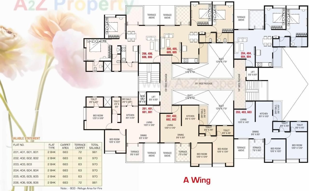 Layout of real estate project Silver Mist C, located at Lohgaon, Pune, Maharashtra