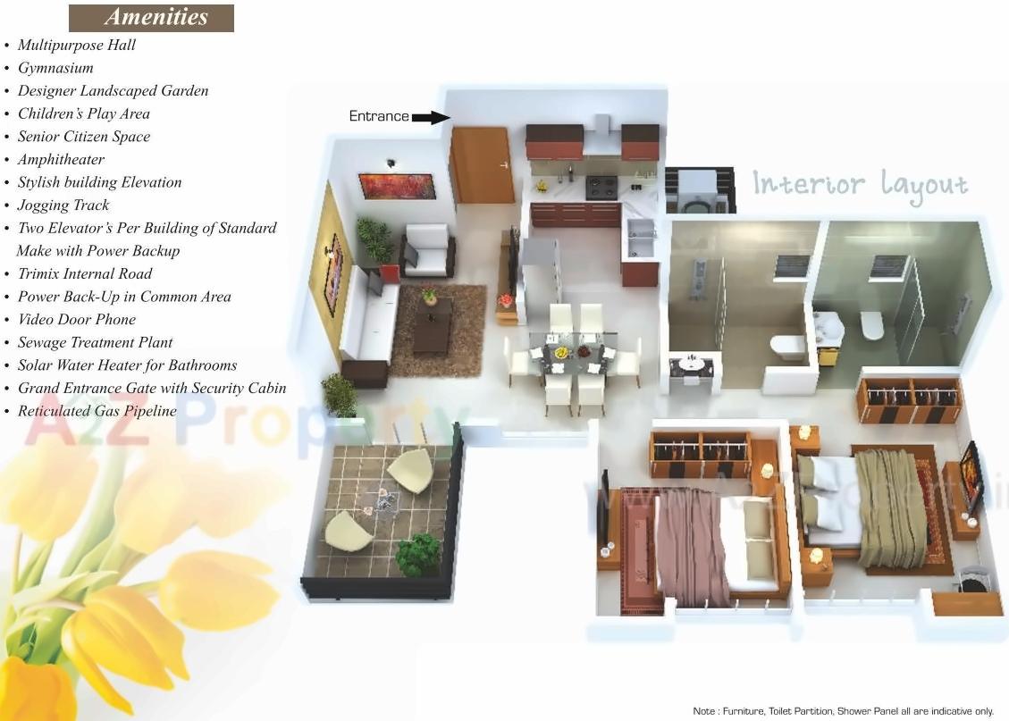 Layout of real estate project Silver Mist C, located at Lohgaon, Pune, Maharashtra