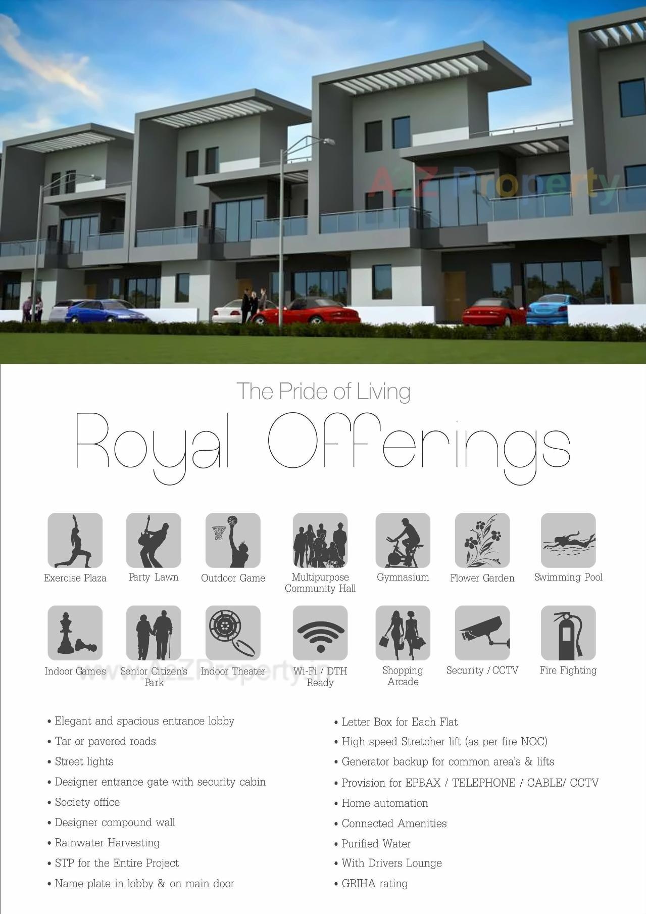 3D Elevation of real estate project Silver Stone located at Ouatade-handewadi, Pune, Maharashtra