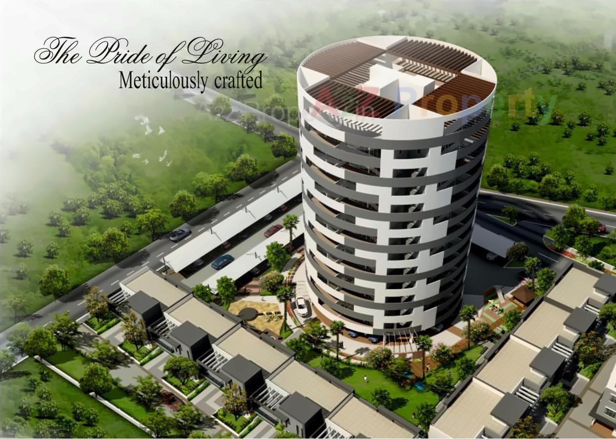 3D Elevation of real estate project Silver Stone located at Ouatade-handewadi, Pune, Maharashtra