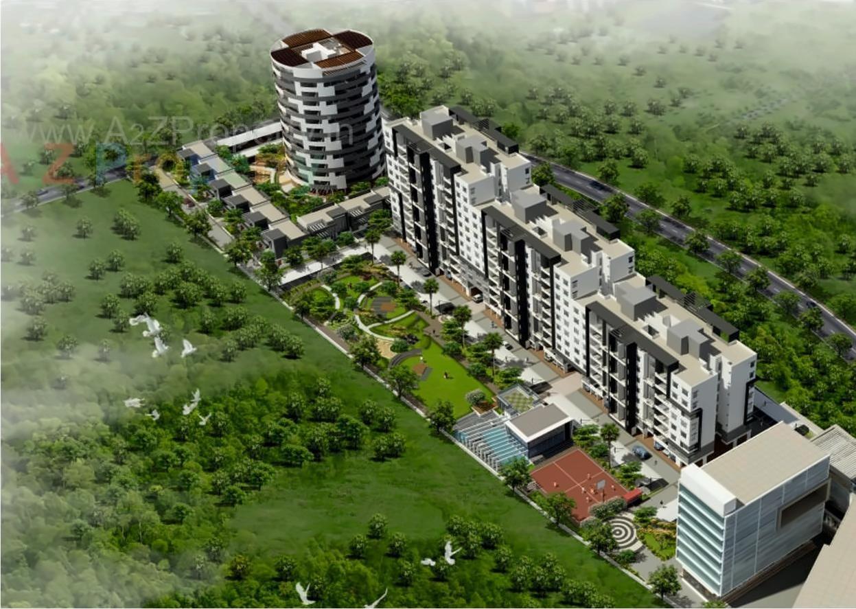 3D Elevation of real estate project Silver Stone located at Ouatade-handewadi, Pune, Maharashtra
