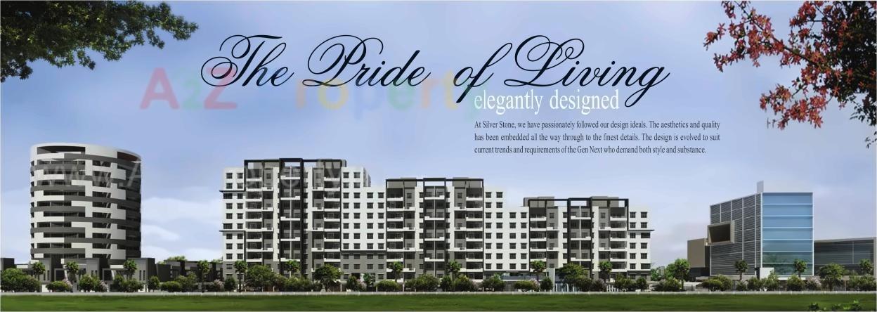 3D Elevation of real estate project Silver Stone located at Ouatade-handewadi, Pune, Maharashtra