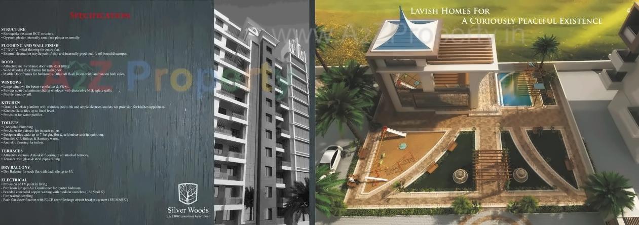 3D Elevation of real estate project Silver Woods located at Fursungi, Pune, Maharashtra