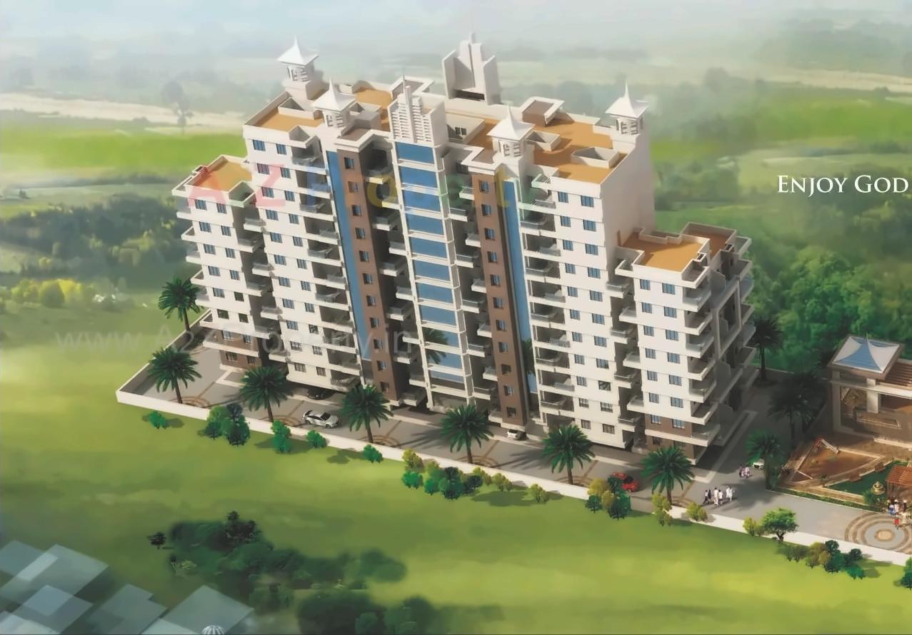 3D Elevation of real estate project Silver Woods located at Fursungi, Pune, Maharashtra