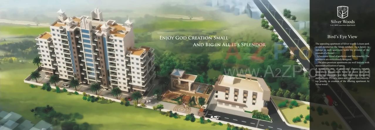 3D Elevation of real estate project Silver Woods located at Fursungi, Pune, Maharashtra