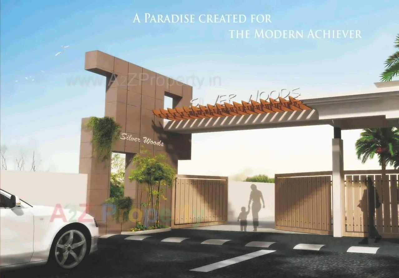 3D Elevation of real estate project Silver Woods located at Fursungi, Pune, Maharashtra