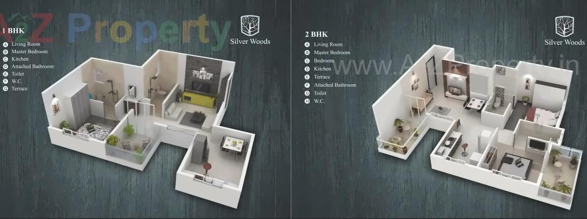 Layout of real estate project Silver Woods located at Fursungi, Pune, Maharashtra