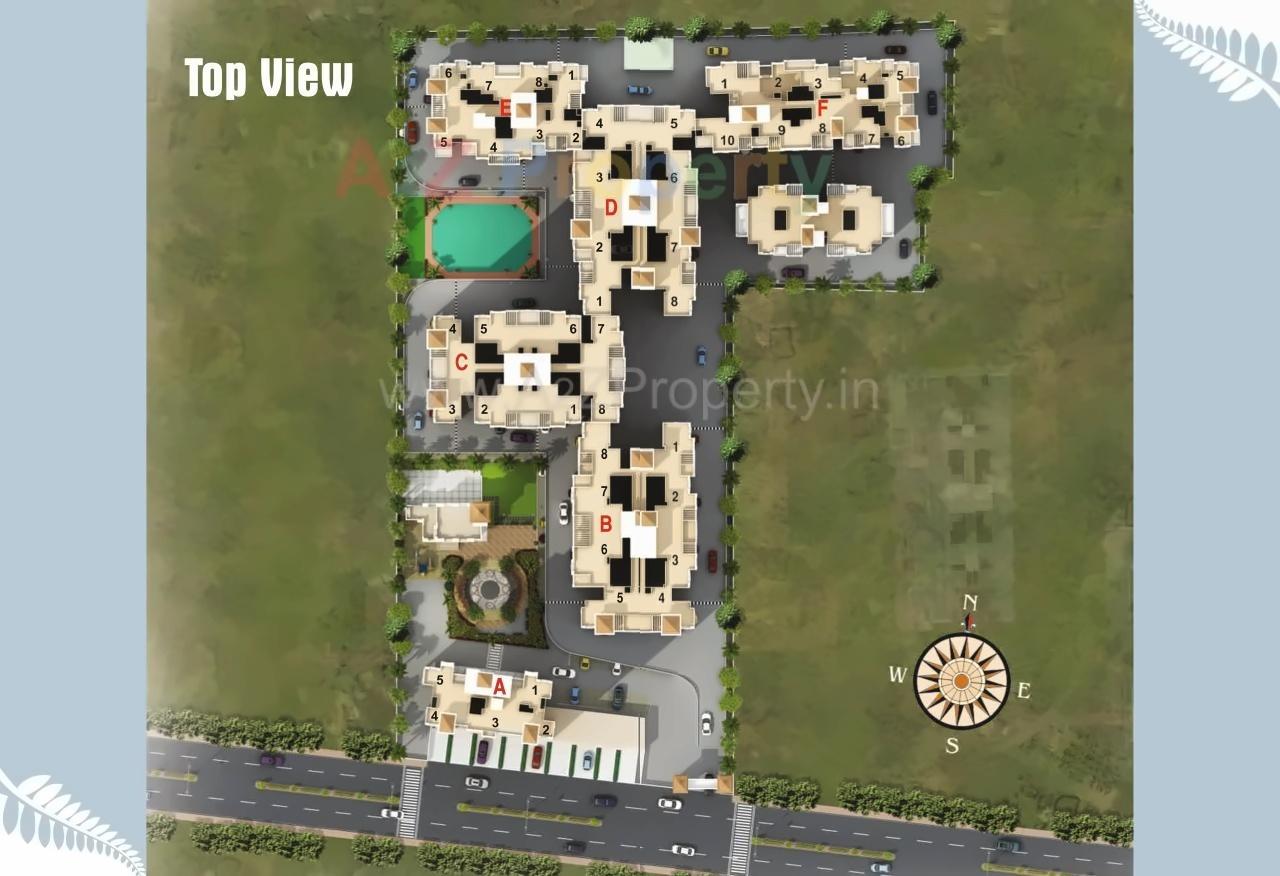 Layout of real estate project Silverland Residency located at Pimpri-chinchawad-m-corp, Pune, Maharashtra