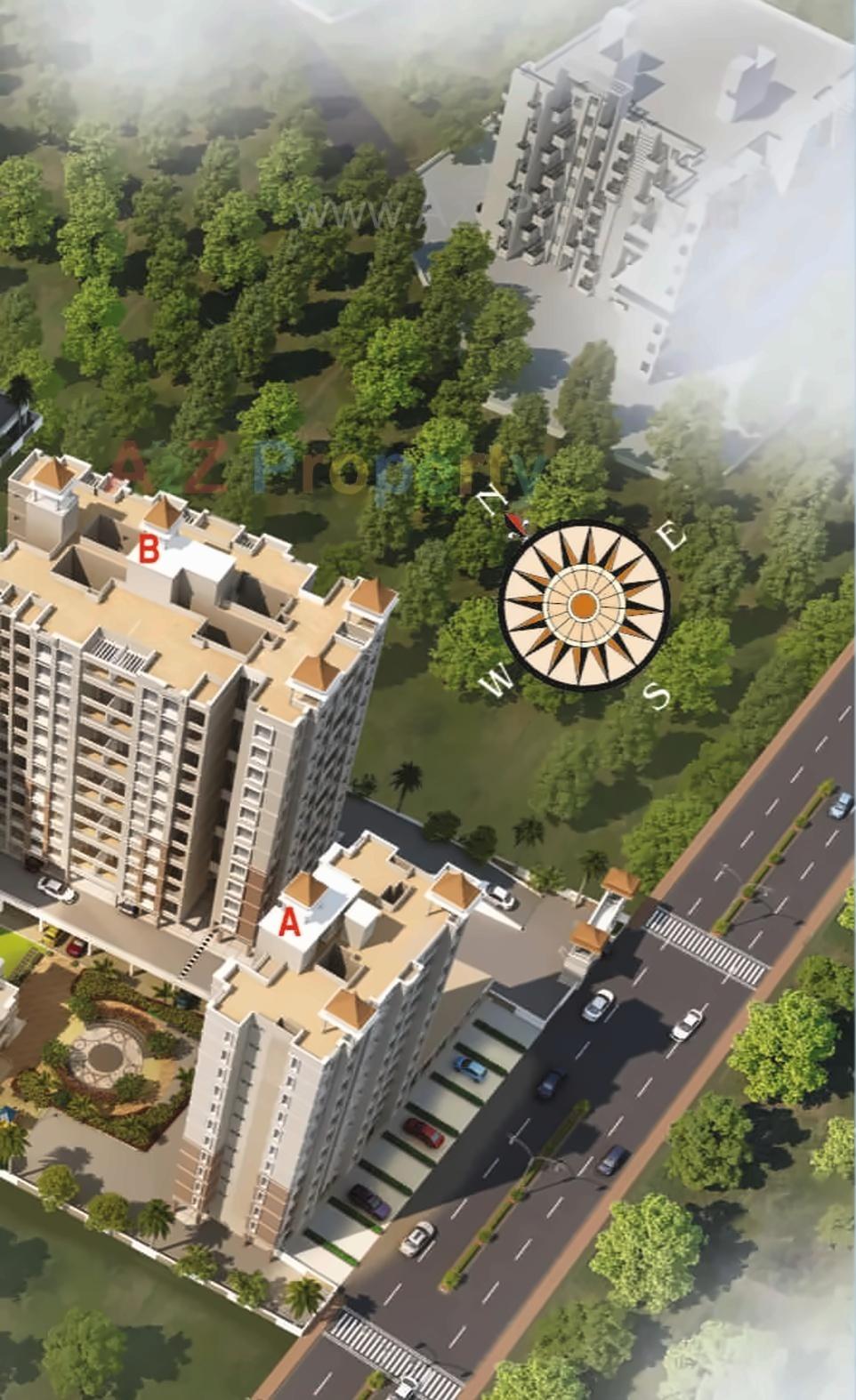 3D Elevation of real estate project Silverland Residency located at Pimpri-chinchawad-m-corp, Pune, Maharashtra