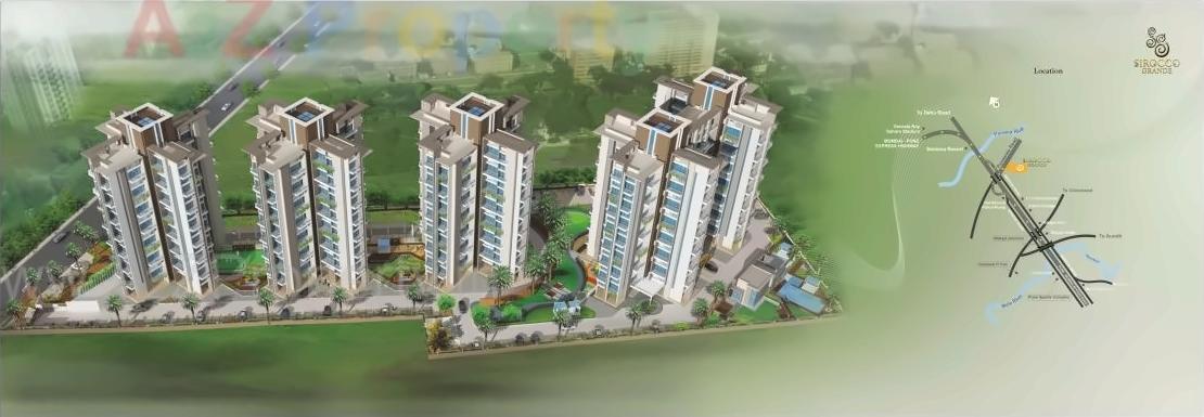3D Elevation of real estate project Sirocco Grande located at Punawale, Pune, Maharashtra