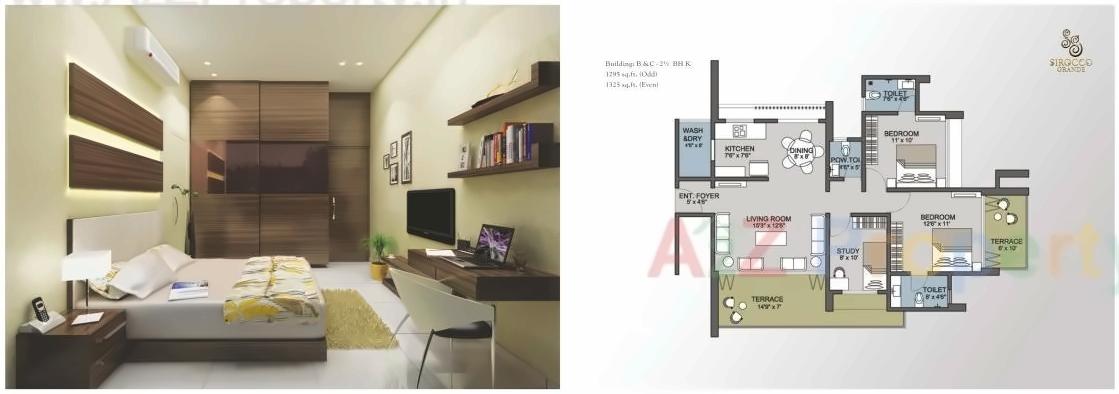 Layout of real estate project Sirocco Grande located at Punawale, Pune, Maharashtra