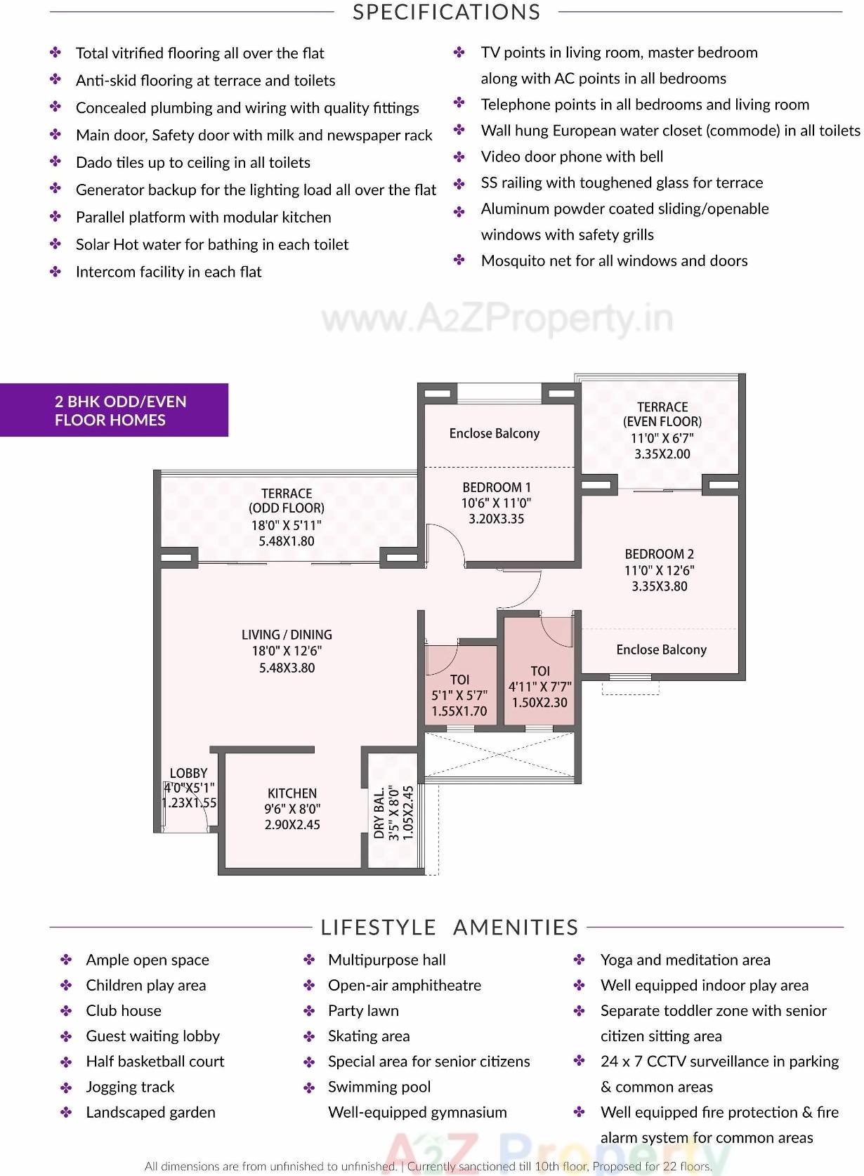 Layout of real estate project Siyona located at Punawale, Pune, Maharashtra