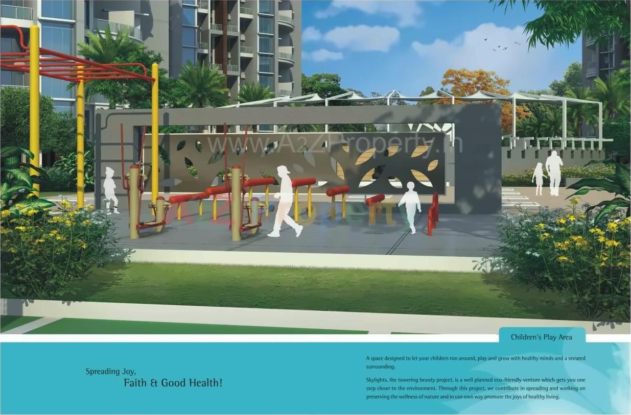 3D Elevation of real estate project Skylights located at Wagholi, Pune, Maharashtra