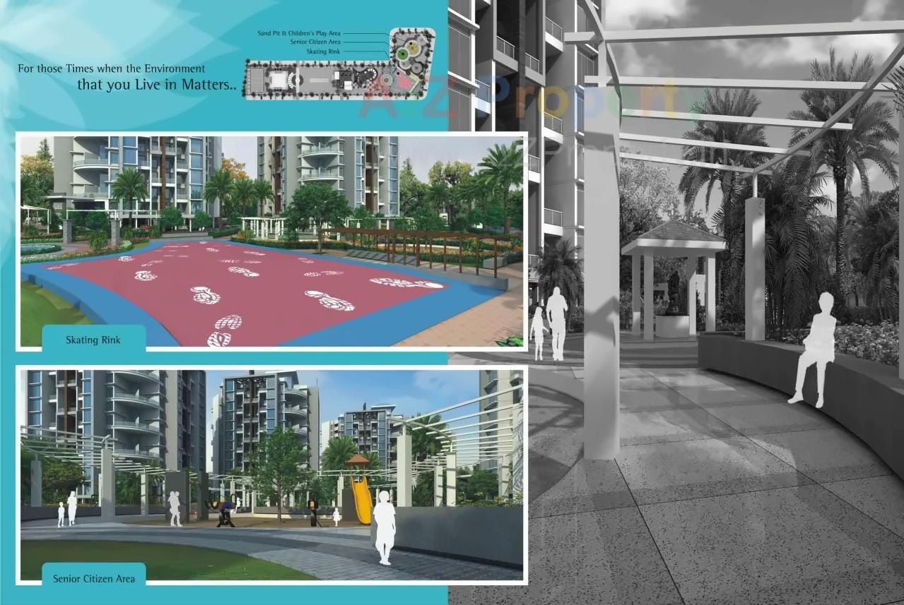 3D Elevation of real estate project Skylights located at Wagholi, Pune, Maharashtra