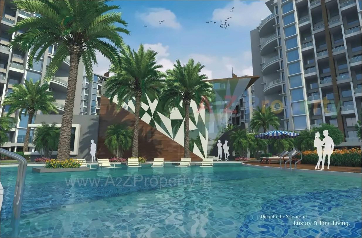 3D Elevation of real estate project Skylights located at Wagholi, Pune, Maharashtra