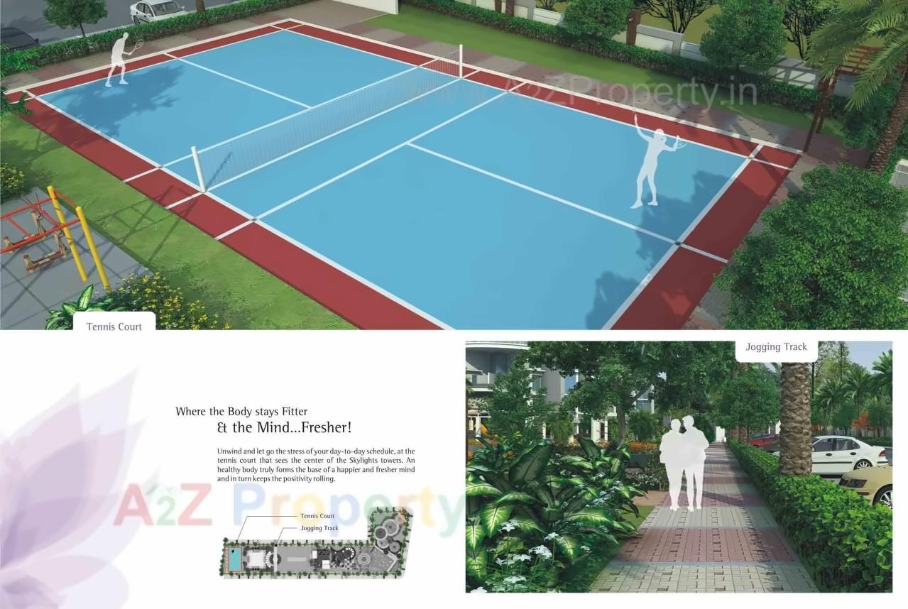 3D Elevation of real estate project Skylights located at Wagholi, Pune, Maharashtra