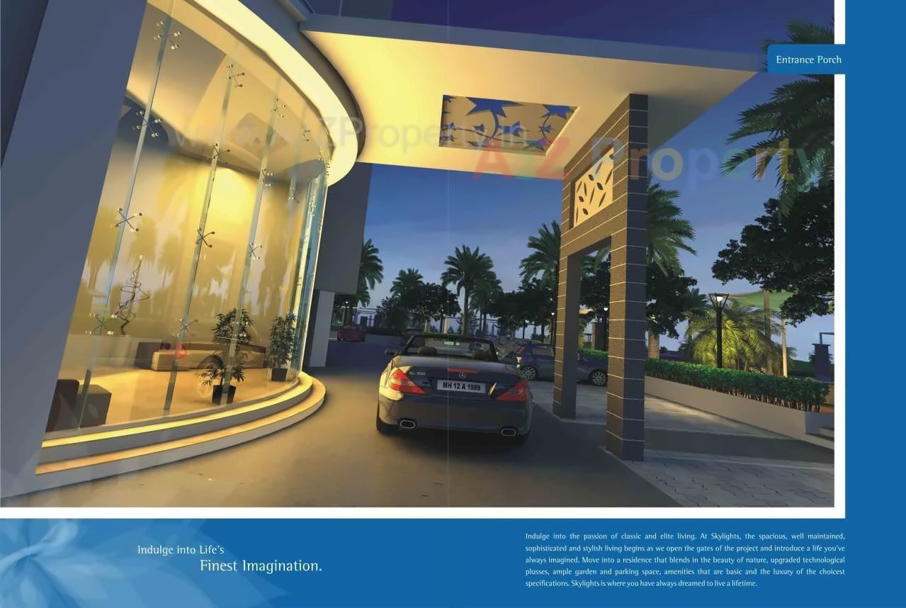 3D Elevation of real estate project Skylights located at Wagholi, Pune, Maharashtra