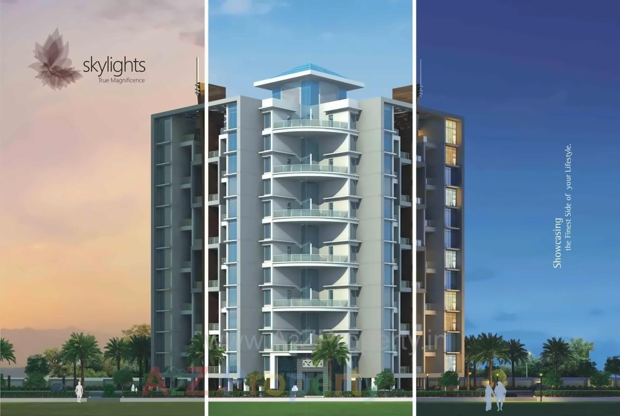 3D Elevation of real estate project Skylights located at Wagholi, Pune, Maharashtra