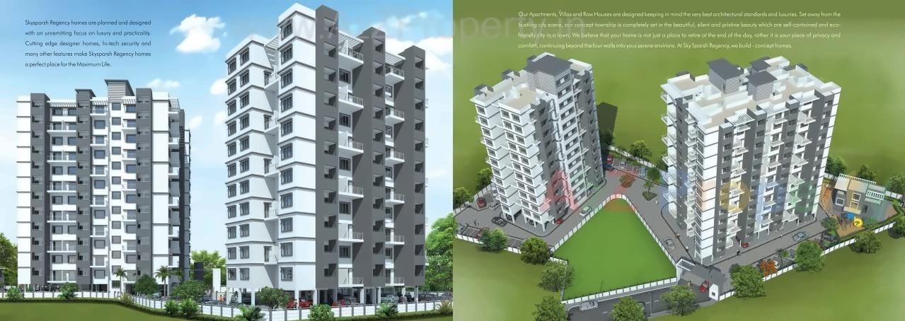 3D Elevation of real estate project Skysparsh Regency located at Pune-cb, Pune, Maharashtra