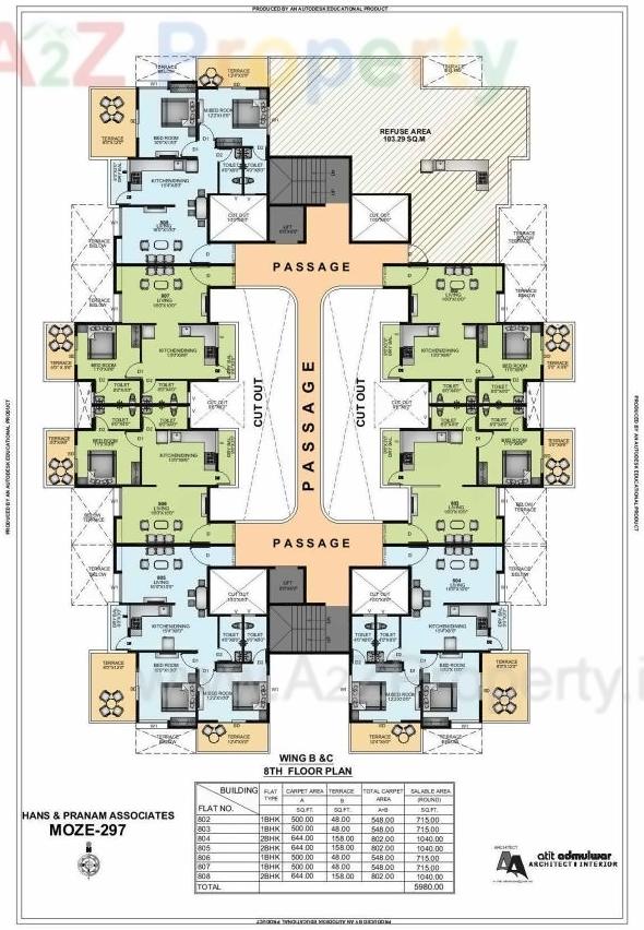 Layout of real estate project Skyways Sereno located at Lohgaon, Pune, Maharashtra
