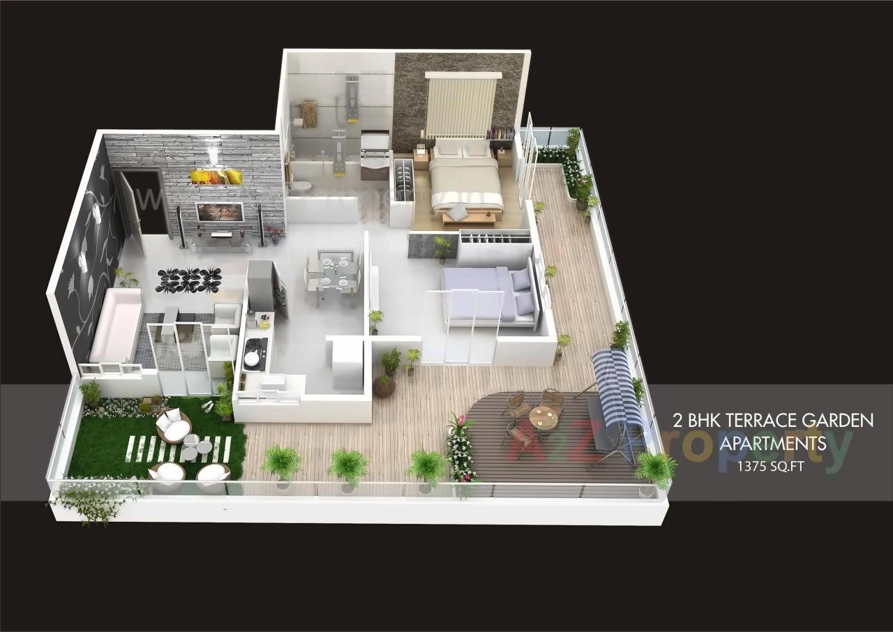 Layout of real estate project Skyways Sereno located at Lohgaon, Pune, Maharashtra