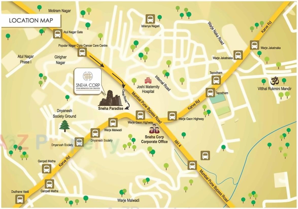  of real estate project Sneha Paradise located at Warje, Pune, Maharashtra