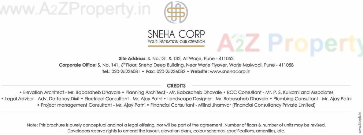  of real estate project Sneha Paradise located at Warje, Pune, Maharashtra