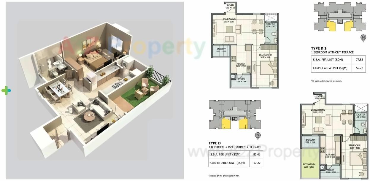 Layout of real estate project Sobha Orion Block 0 located at Kondhwa-bk, Pune, Maharashtra