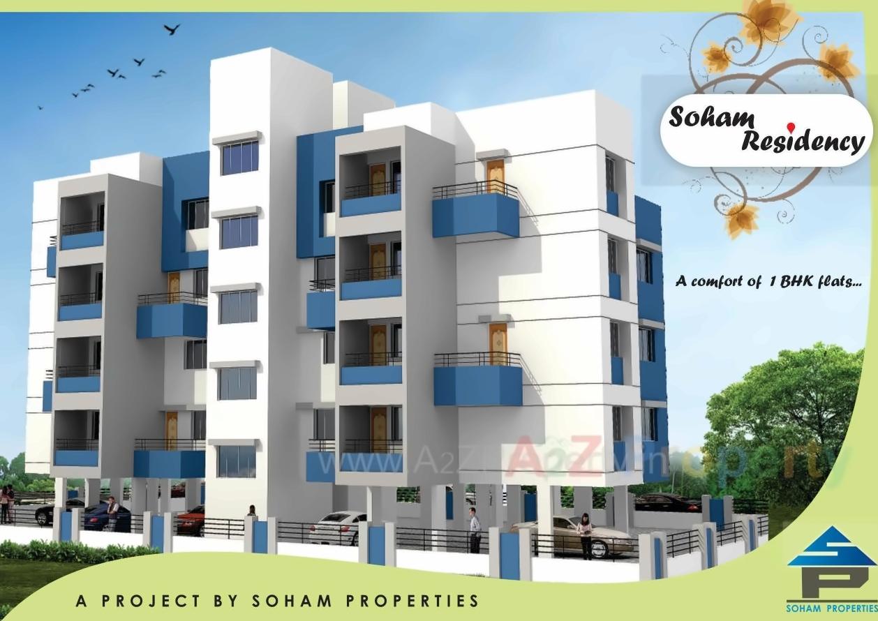3D Elevation of real estate project Soham Residency located at Pimpale-gurav, Pune, Maharashtra