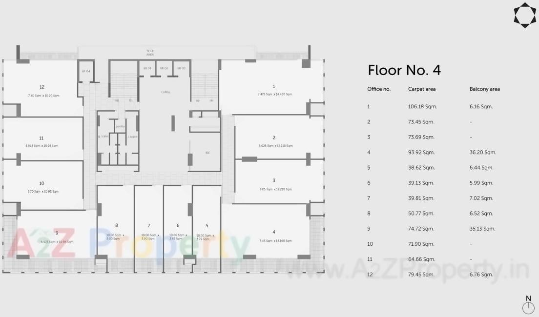 Layout of real estate project Solitaire Business Hub Kalyaninagar located at Haveli, Pune, Maharashtra