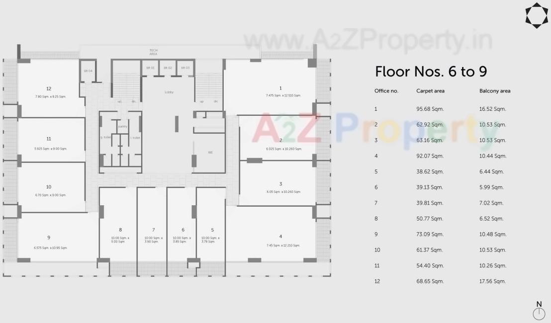 Layout of real estate project Solitaire Business Hub Kalyaninagar located at Haveli, Pune, Maharashtra