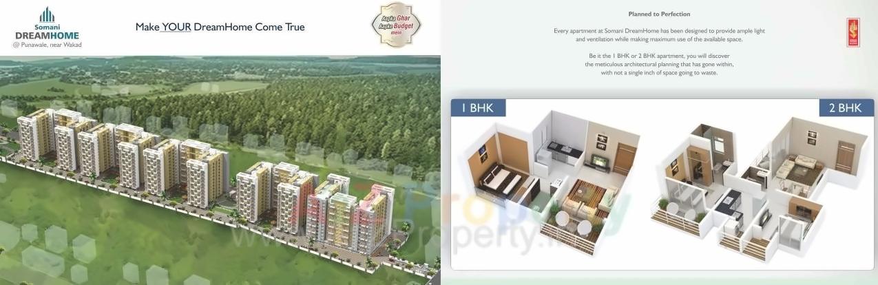  of real estate project Somani Dream Home located at Punawale, Pune, Maharashtra