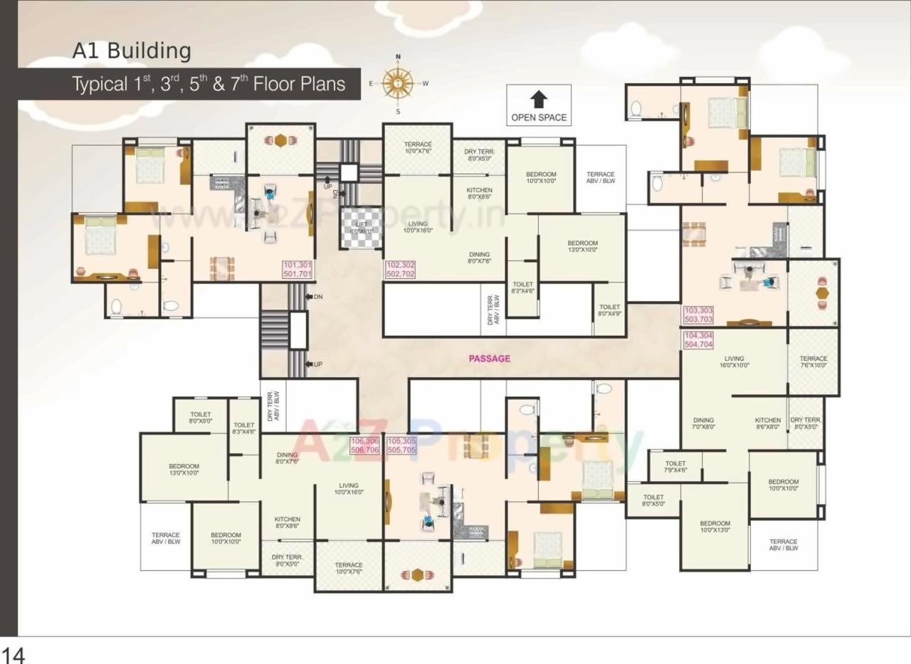 Layout of real estate project Sonigara Excluzee located at Hinjavadi-ct, Pune, Maharashtra