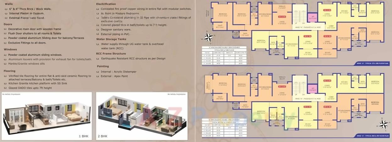 Layout of real estate project Sonigara Kimaya located at Manchar-ct, Pune, Maharashtra